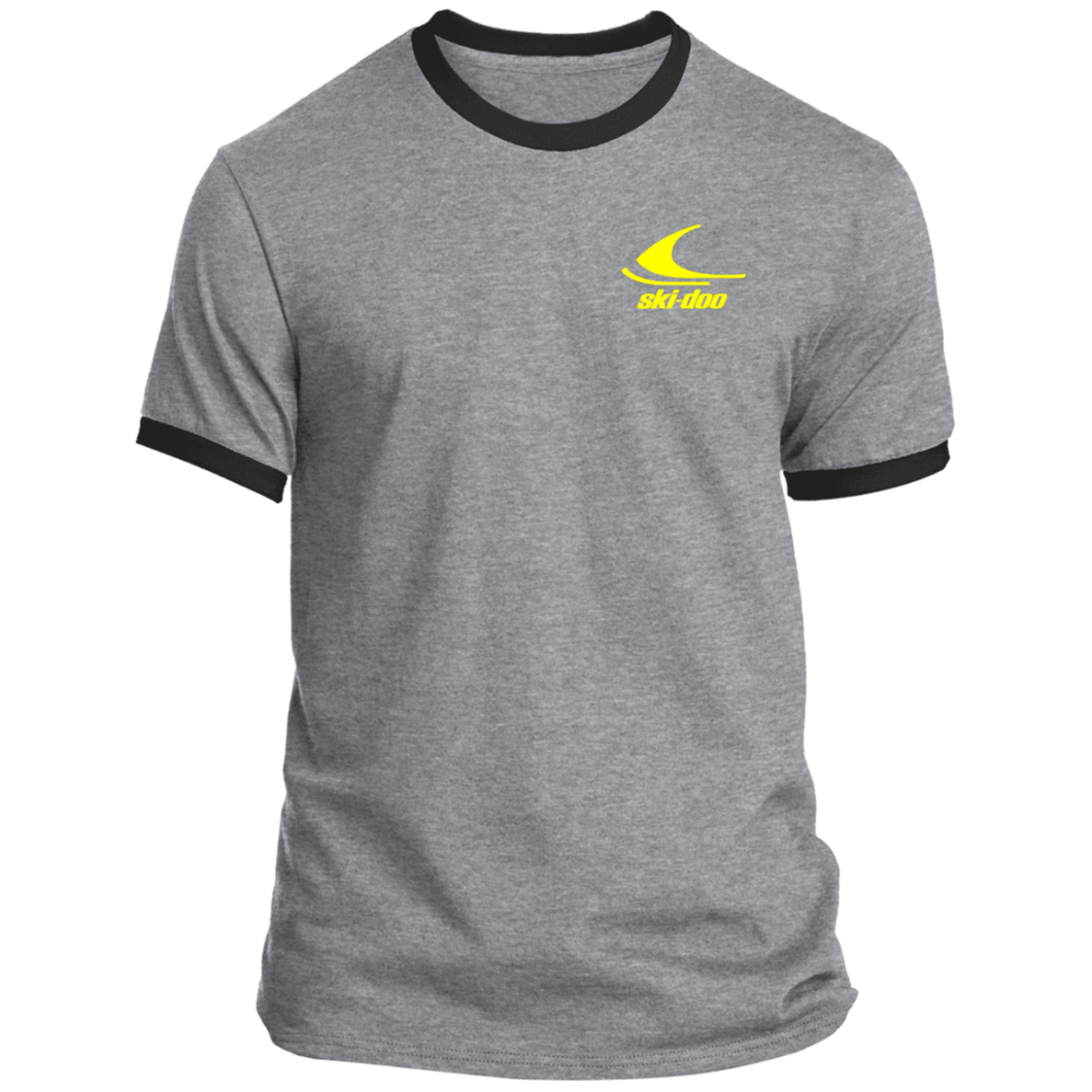 Vintage 1970s Style Ski-Doo Snowomobile Ringer Tee