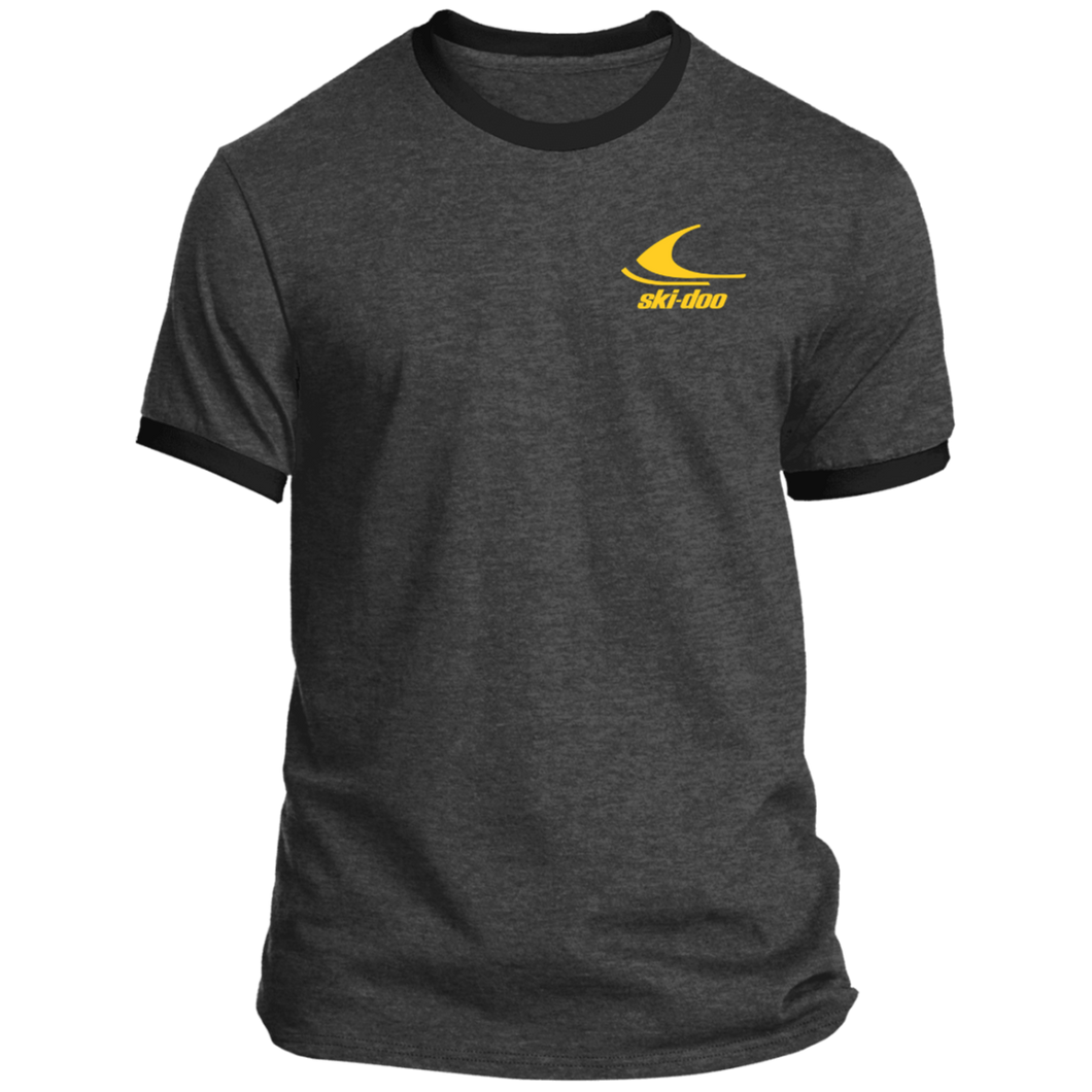 1970s Vintage Yellow Ski-doo Ringer Tee
