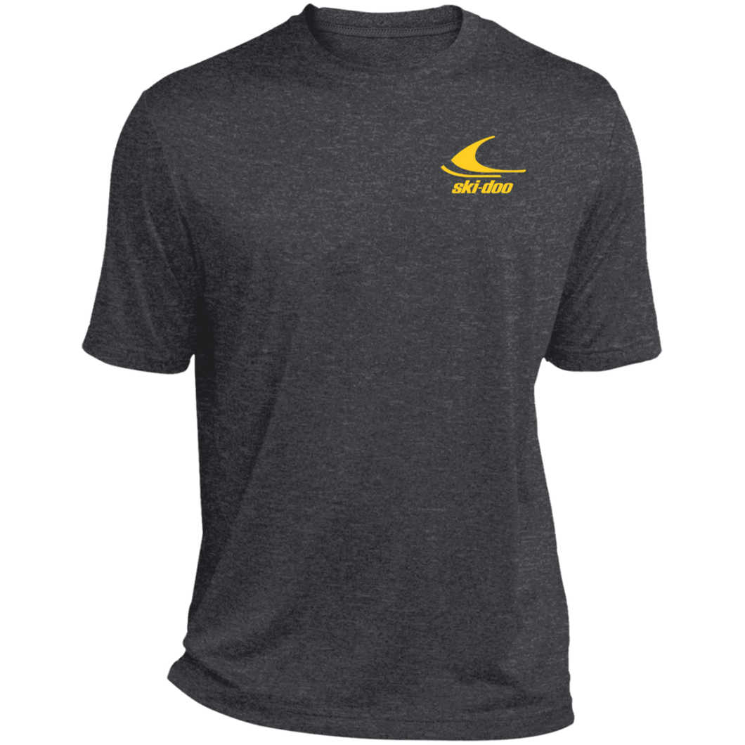 1970s Vintage Yellow Ski-doo Heather Performance Tee