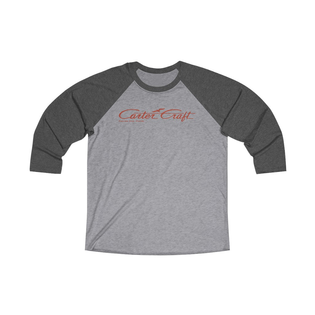 Vintage Carter Craft Boats Panama City, FL Unisex Tri-Blend 3\4 Raglan Tee