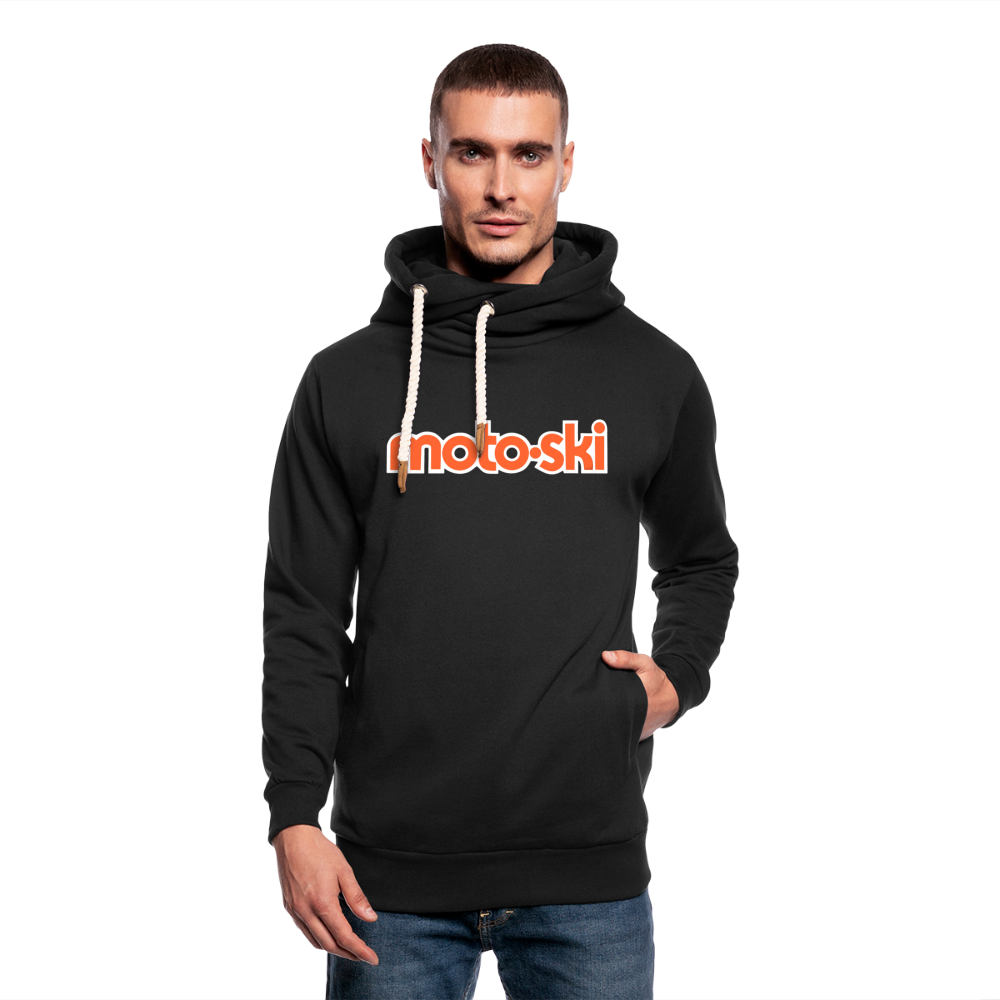 Moto-Ski Snowmobile Shawl Collar Hoodie - black