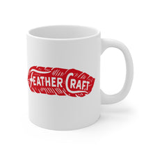 Feather Craft Boats White Ceramic Mug by Retro Boater