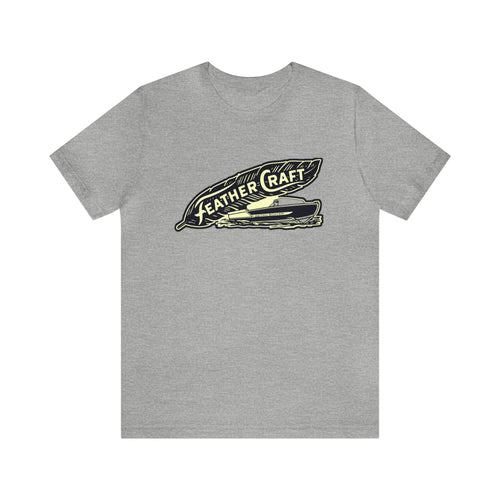 FeatherCraft Unisex Jersey Short Sleeve Tee by Retro Boater