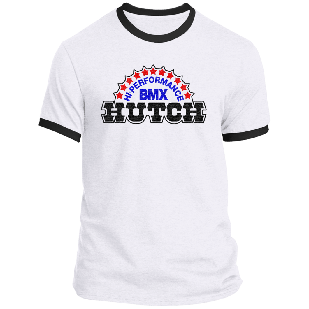 Vintage Distressed Look Hutch BMX Bike Ringer Tee