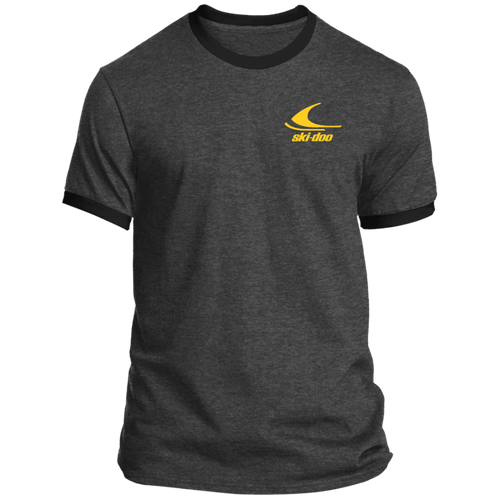 1970s Vintage Yellow  Ski-doo Ringer Tee