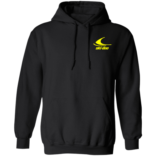 Vintage 1970s Style Ski-Doo Snowomobile Pullover Hoodie