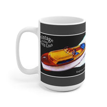 Vintage Chris Craft Express Cruiser White Ceramic Mug by Retro Boater