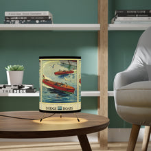 Vintage Dodge Boats Adverstisement Tripod Lamp with High-Res Printed Shade, US/CA plug