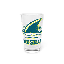 Classic Landshark Beer Pint Glass, 16oz