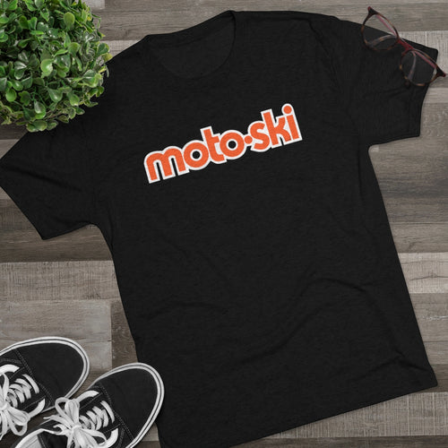 Vintage Moto-Ski Snowmobile Men's Tri-Blend Crew Tee