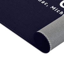 Navy Blue Vintage Chris Craft Algonac, Michigan Dock Mat