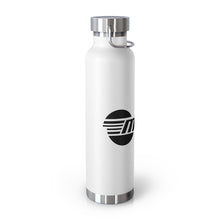 Vintage Malibu Boats in Black 22oz Vacuum Insulated Bottle
