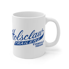 Holsclaw Trailer Sign White Ceramic Mug by Retro Boater