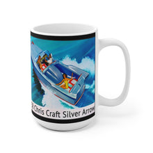 1958 Chris Craft Silver Arrow White Ceramic Mug by Retro Boater
