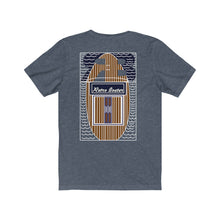 Retro Boater Logo with Back Graphic Unisex Jersey Short Sleeve Tee