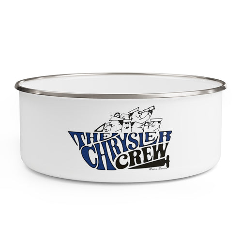 Retro Styled The Chrysler Crew Image Enamel Bowl by Retro Boater
