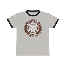 I Love Titties and Beer Funny Unisex Ringer Tee