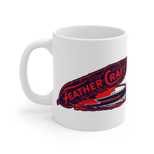 Feather Craft Boats White Ceramic Mug by Retro Boater
