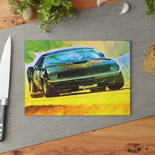 Vintage Plymouth AAR Cuda Glass Cutting Board