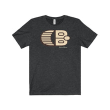 Classic Boater Logo in Tan and Brown Unisex Jersey Short Sleeve Tee