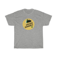 Vintage John Deere Snowmobile Sign Unisex Heavy Cotton Tee by SpeedTiques.com