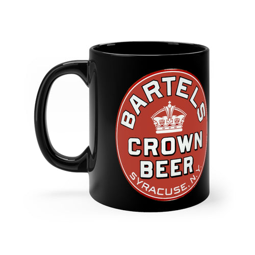 Vintage Bartles Crown Beer Syracuse, NY Black mug 11oz