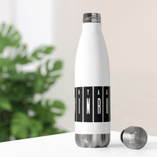 Black and White Vintage Evinrude Outboards 20oz Insulated Bottle