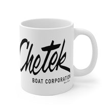 Chetek Boats White Ceramic Mug by Retro Boater