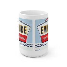 Vintage Evinrude Outboard Engine White Ceramic Mug by Retro Boater