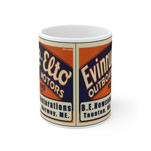Evinrude Deep B.E. Newcomb Restorations Mug 11oz by Retro Boater
