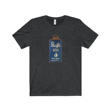 Pacific Navy Beer by Retro Boater Unisex Jersey Short Sleeve Tee