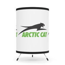 Vintage Style Arctic Cat Snowmobile Tripod Lamp with High-Res Printed Shade, US/CA plug