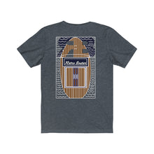 Retro Boater Logo with Back Graphic Unisex Jersey Short Sleeve Tee