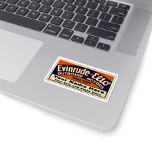 Custom Vintage Style Evinrude and Elto Outboard Boat Motors Kiss-Cut Stickers by Retro Boater