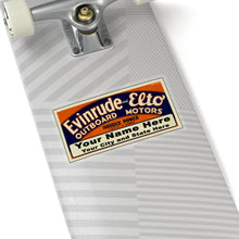 Custom Vintage Style Evinrude and Elto Outboard Boat Motors Kiss-Cut Stickers by Retro Boater
