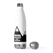Classic Black White Mountain Design Only in a Hummer20oz Insulated Bottle