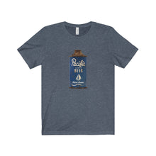 Pacific Navy Beer by Retro Boater Unisex Jersey Short Sleeve Tee