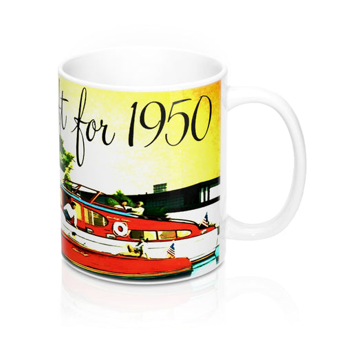 1950 Chris Craft Mug 11oz by Retro Boater