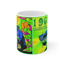 1968 Plymouth Roadrunner White Ceramic Mug by SpeedTiques
