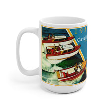 1959 Chris Craft Cavalier Line-Up White Ceramic Mug