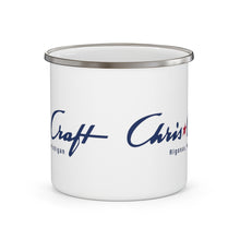 Vintage Chris Craft of Algonac Michigan Enamel Campfire Mug