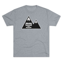 Classic Black and White Mountain Design Only in a Hummer Men's Tri-Blend Crew Tee
