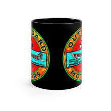 Vintage Evinrude Sign Black mug 11oz by Retro Boater