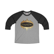 Lone Star by Classic Boater Womens Tri-Blend Unisex 3/4 Raglan