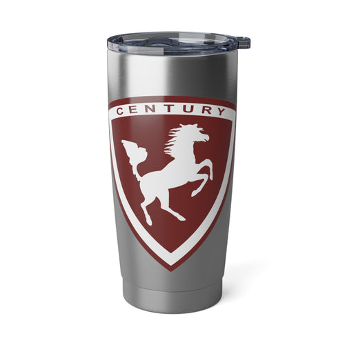 Vintage Century Crest in Maroon and White Vagabond 20oz Tumbler