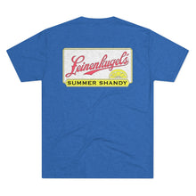 Turtle Club Vintage Style Distressed Leinenkugels Summer Shandy Beer Men's Tri-Blend Crew Tee