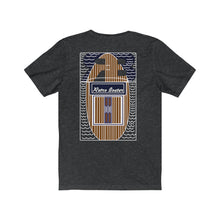 Retro Boater Logo with Back Graphic Unisex Jersey Short Sleeve Tee