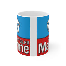 Chrysler Marine White Ceramic Mug by Retro Boater