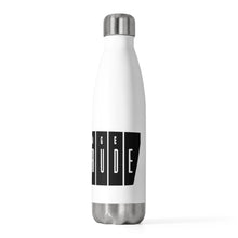 Black and White Vintage Evinrude Outboards 20oz Insulated Bottle