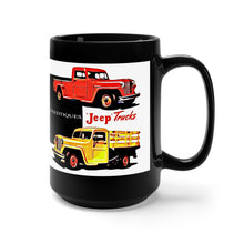 Willys Jeep Trucks Black Mug 15oz by SpeedTiques